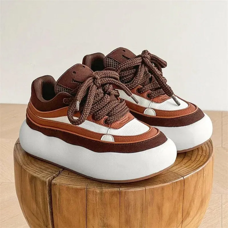 SBCS1253 Women's and Men's Casual Shoes - Platform Skateboard Sneakers