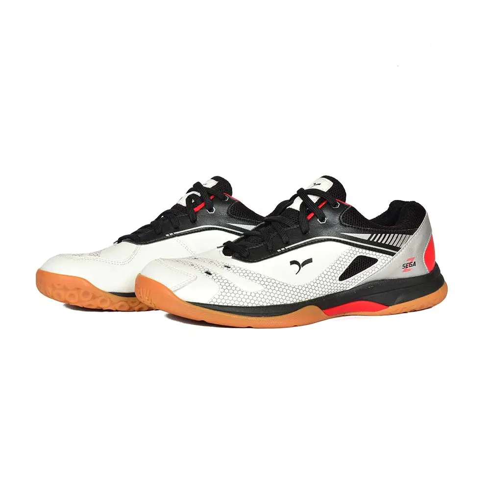 Sega Alpine Badminton Shoes (White/Black)