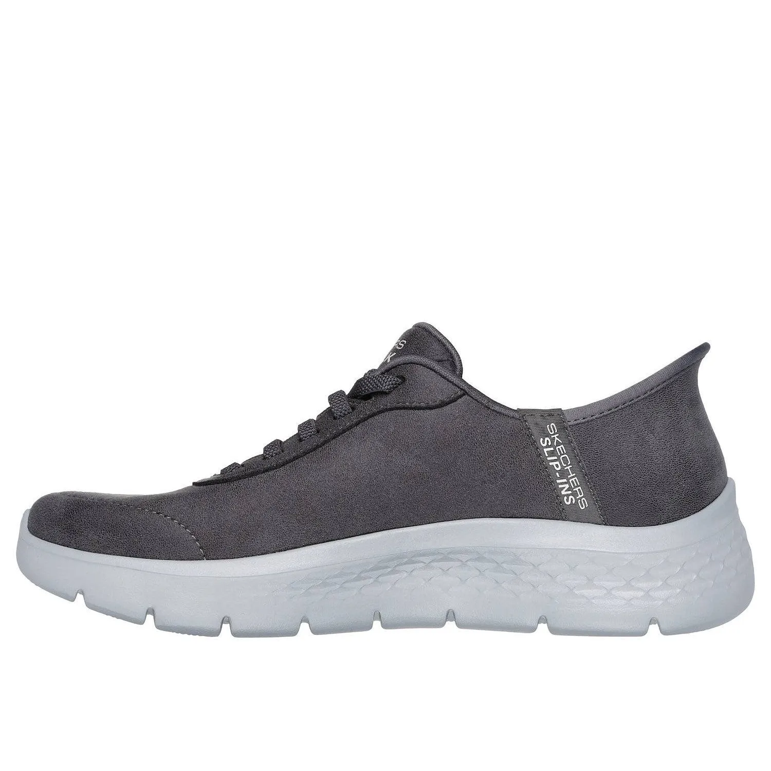 Skechers 124837 Go Walk Flex - Mali Hands Free Ladies Charcoal Slip On Trainers