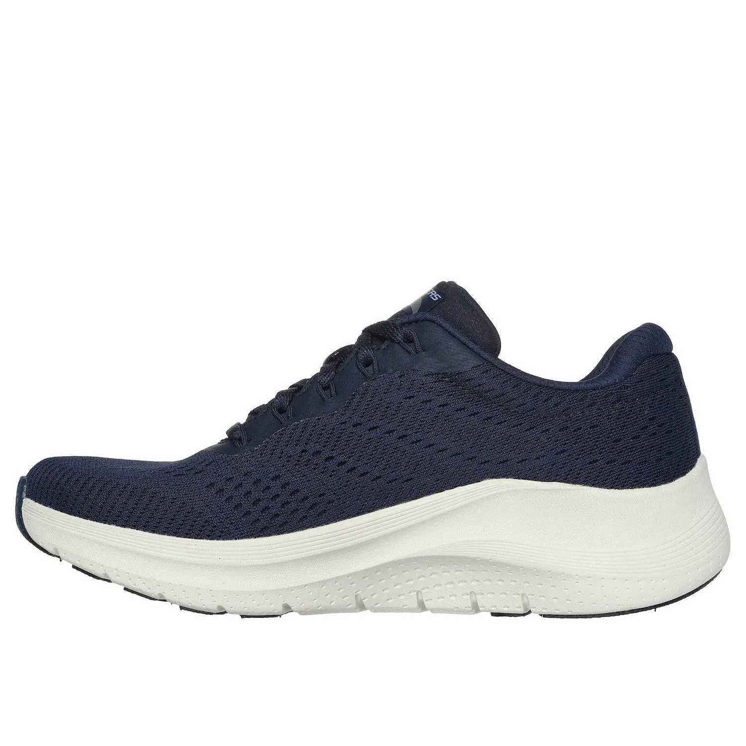 Skechers 150051 Arch Fit 2.0 - Big League Ladies Navy Textile Vegan Arch Support Lace Up Trainers