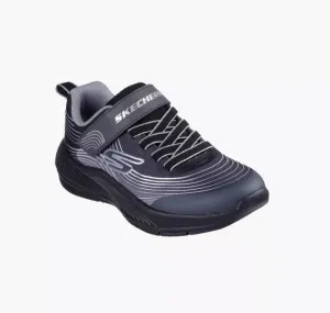 Skechers Boys Microspec Advance Trainer Black/Silver