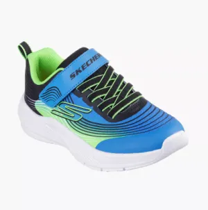 Skechers Boys Microspec Advance Trainer Blue/Lime