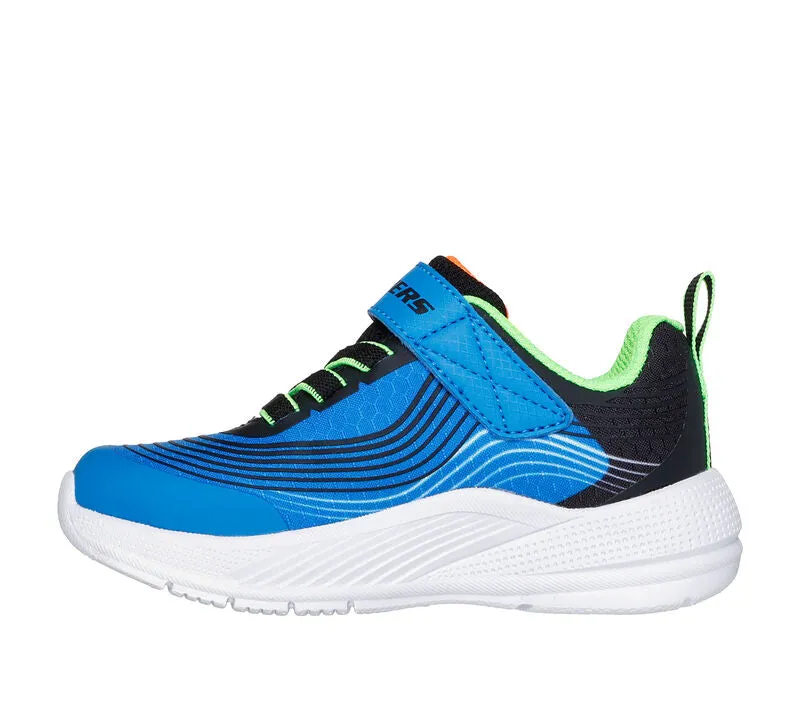 Skechers Boys Trainer Microspec Advance Blue/Lime