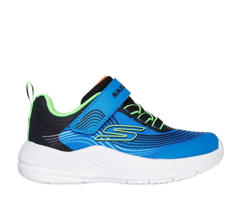 Skechers Boys Trainer Microspec Advance Blue/Lime