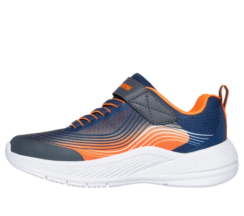 Skechers Boys Trainer Microspec Advance Navy/Orange