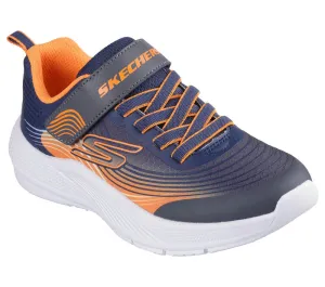 Skechers Boys Trainer Microspec Advance Navy/Orange