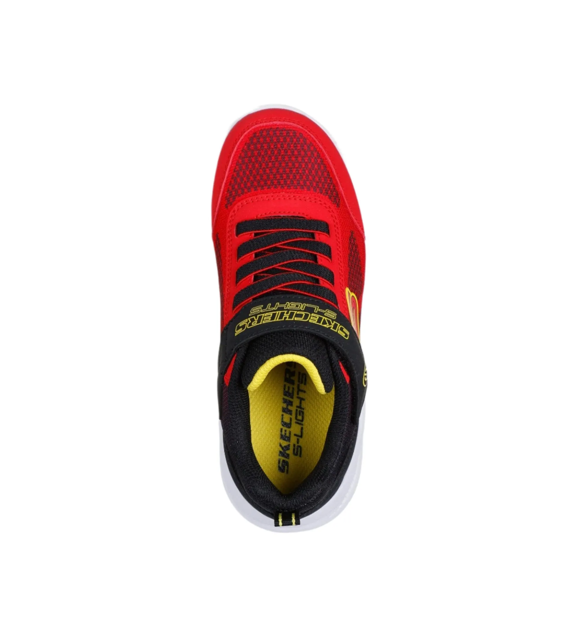 Skechers Boys Trainer S Lights Meteor Lights Krendox Red/Black