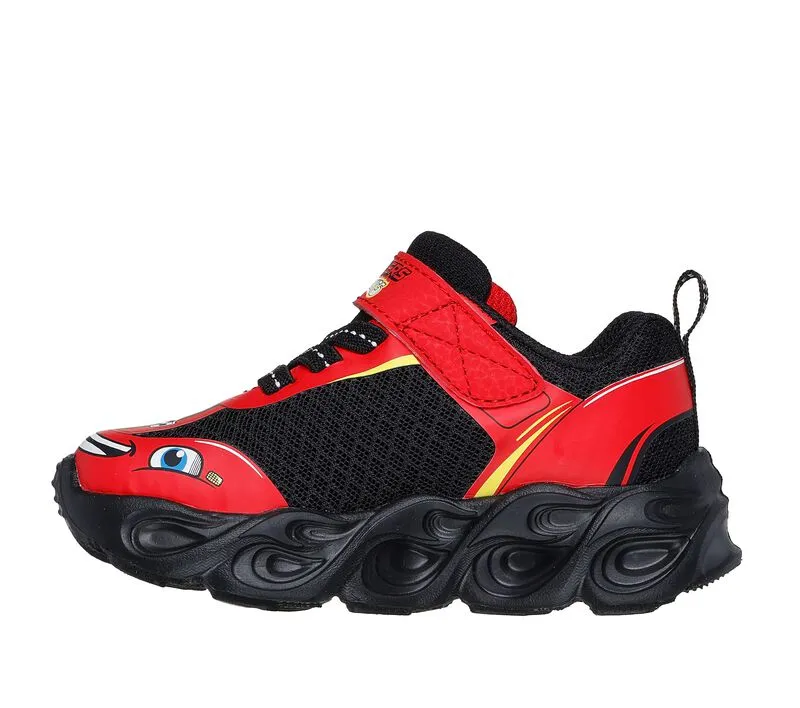 Skechers Boys Trainer S Lights Thermo-Flash Wheel Buddies Red/Black