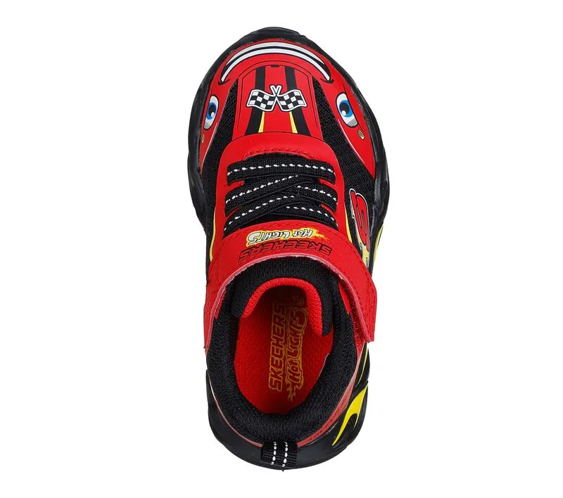 Skechers Boys Trainer S Lights Thermo-Flash Wheel Buddies Red/Black