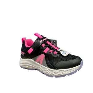 Skechers Girls Adventure Blitz- Noble Tread Trainer Black/Hot Pink