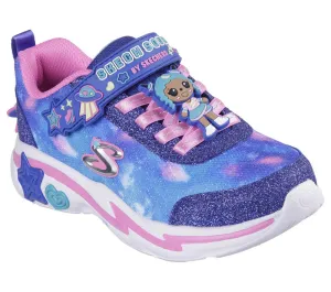 Skechers Girls Snuggle Sneaks Trainer Navy/Multi