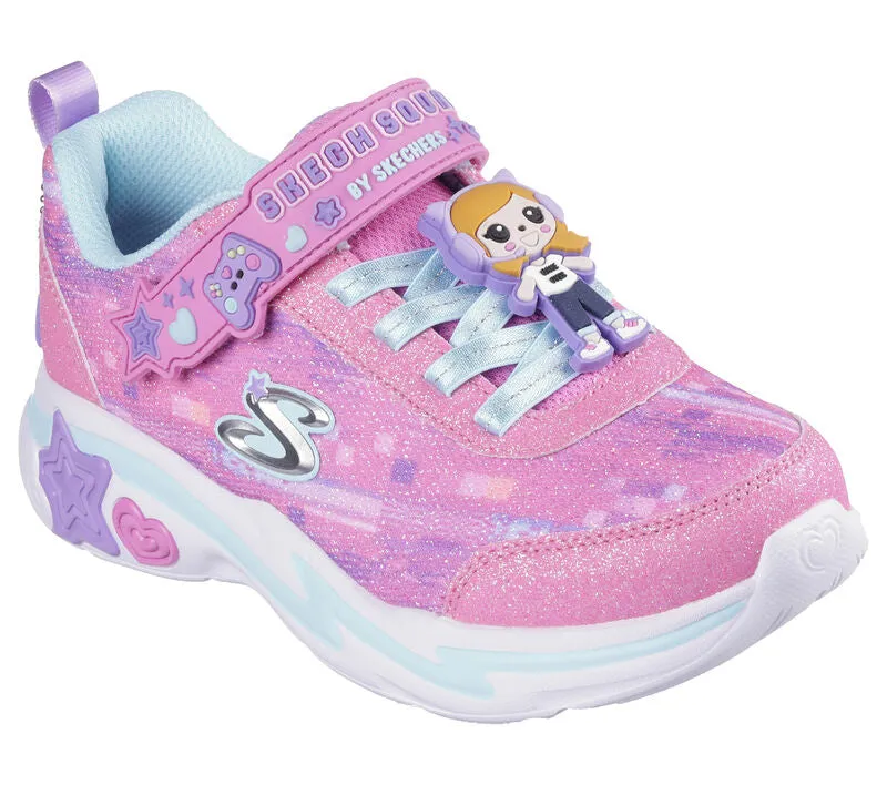 Skechers Girls Snuggle Sneaks Trainer Pink/Multi