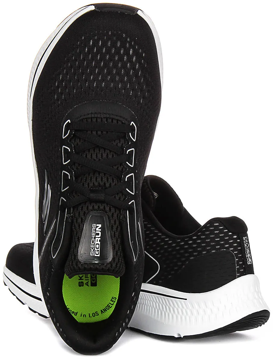 Skechers Go Run Trail Al In Black White For Men