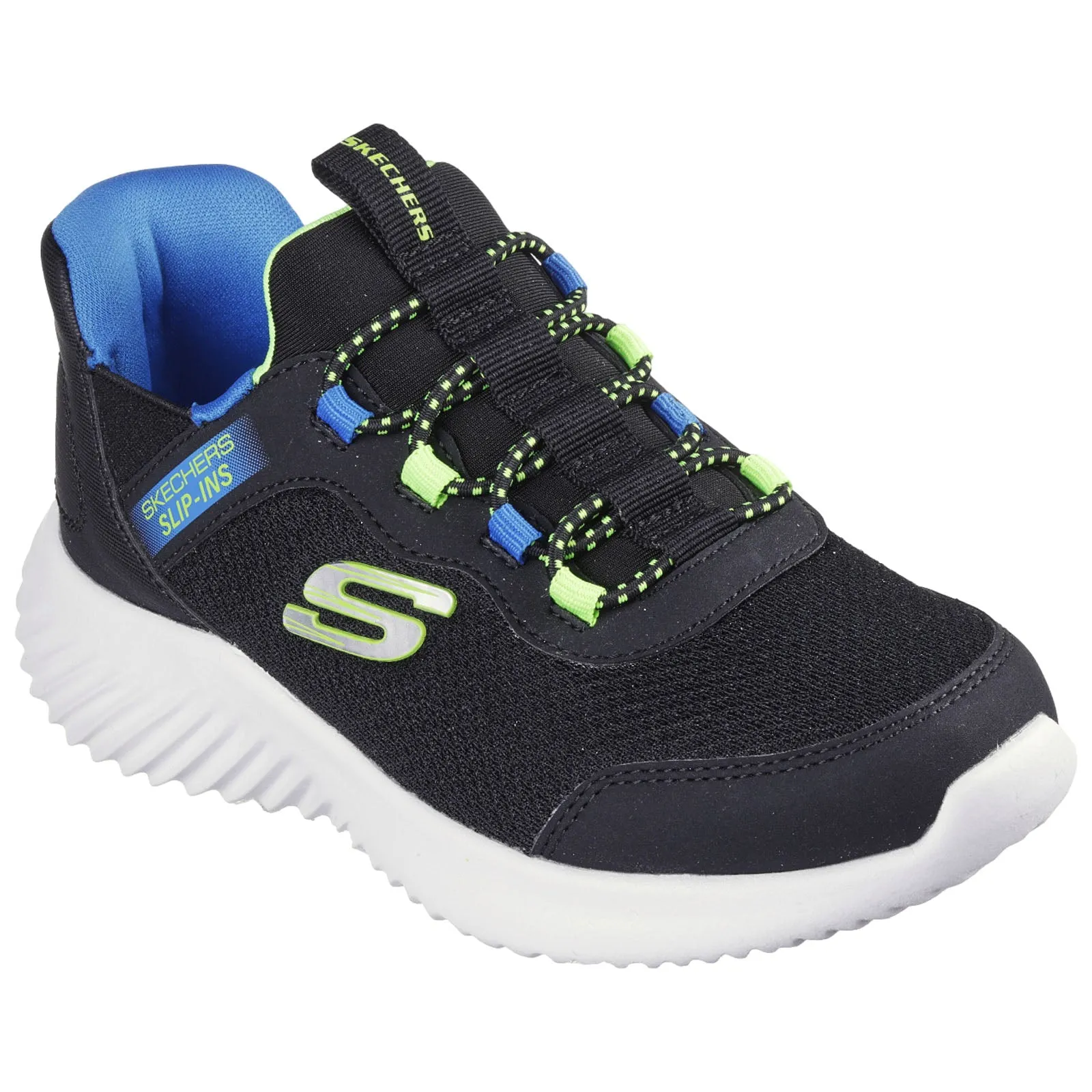 Skechers Junior Bounder Brisk Burst Slip-Ins Trainers