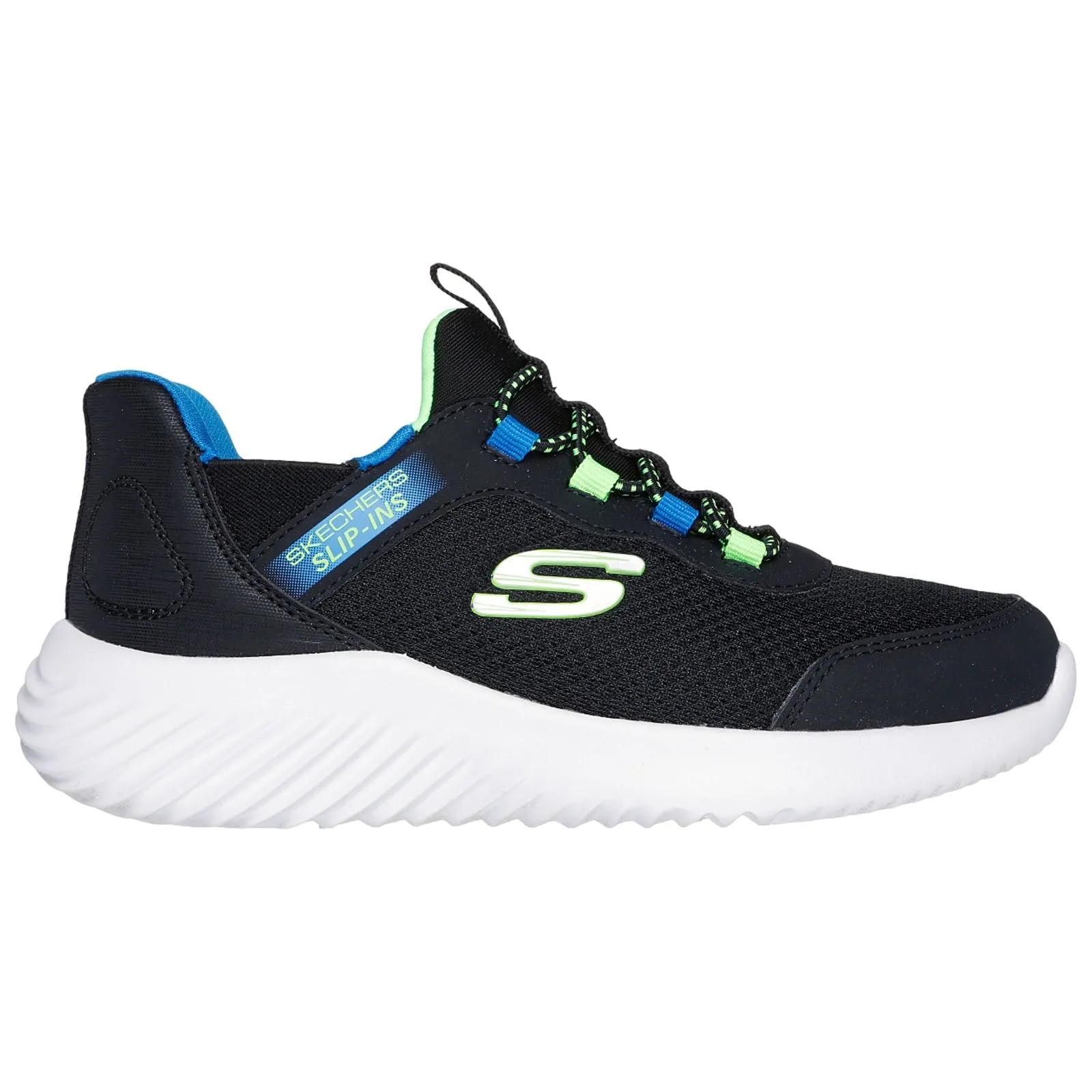 Skechers Junior Bounder Brisk Burst Slip-Ins Trainers