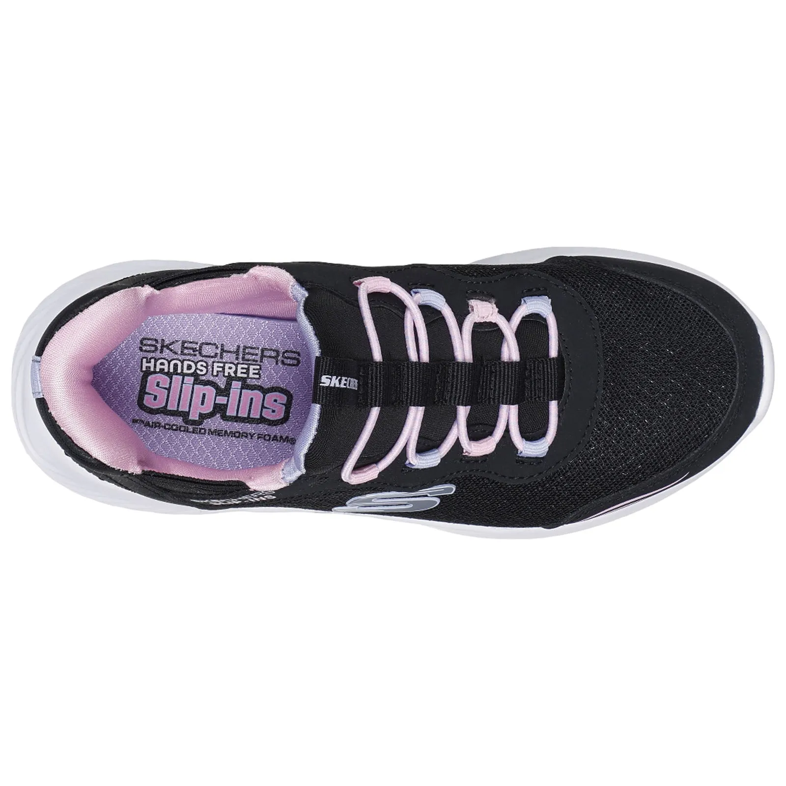 Skechers Junior Bounder Simple Cute Slip-Ins Trainers