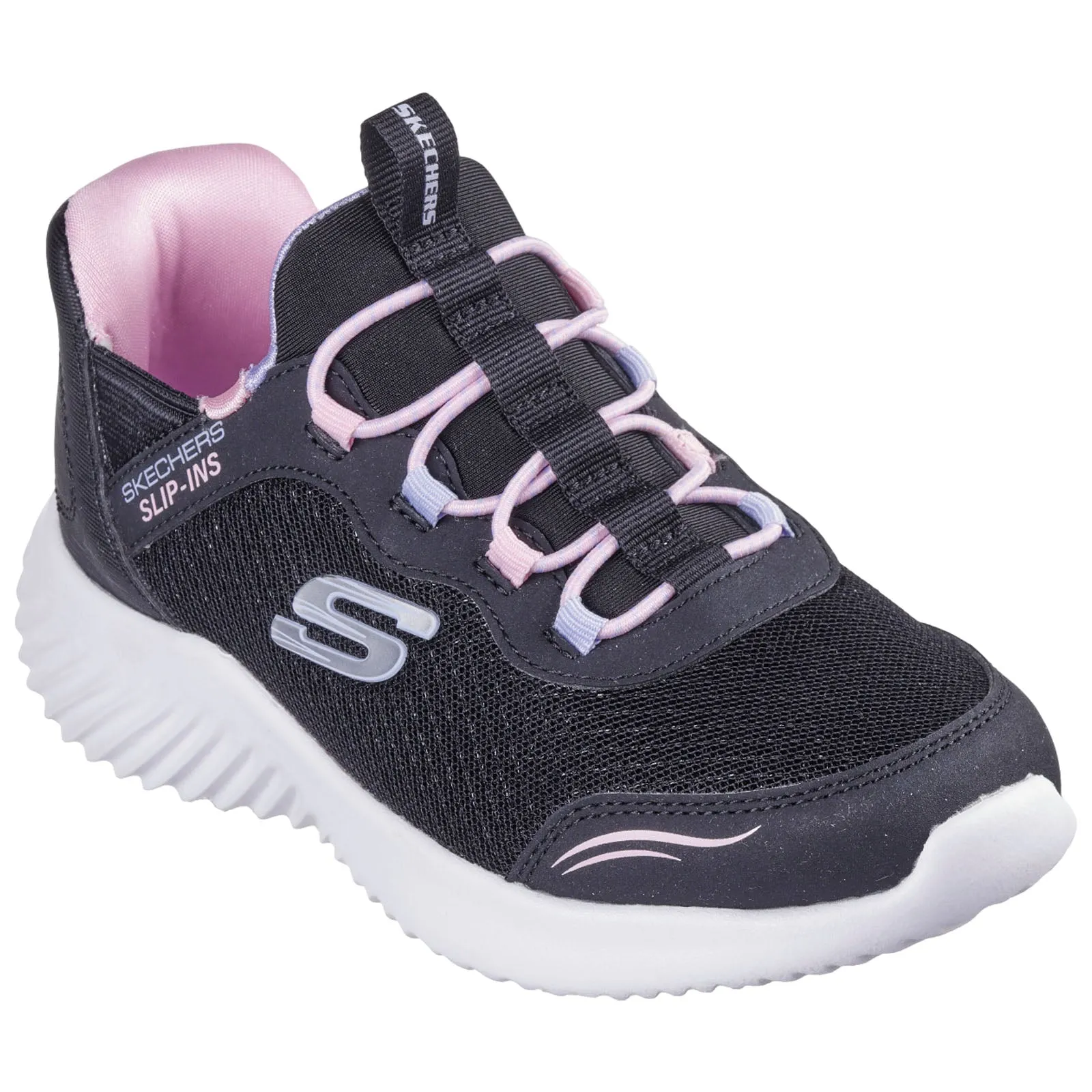 Skechers Junior Bounder Simple Cute Slip-Ins Trainers