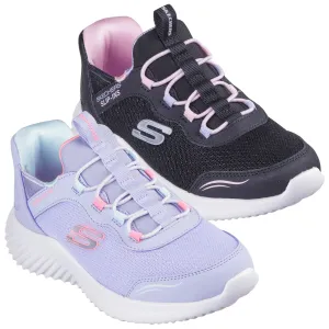 Skechers Junior Bounder Simple Cute Slip-Ins Trainers