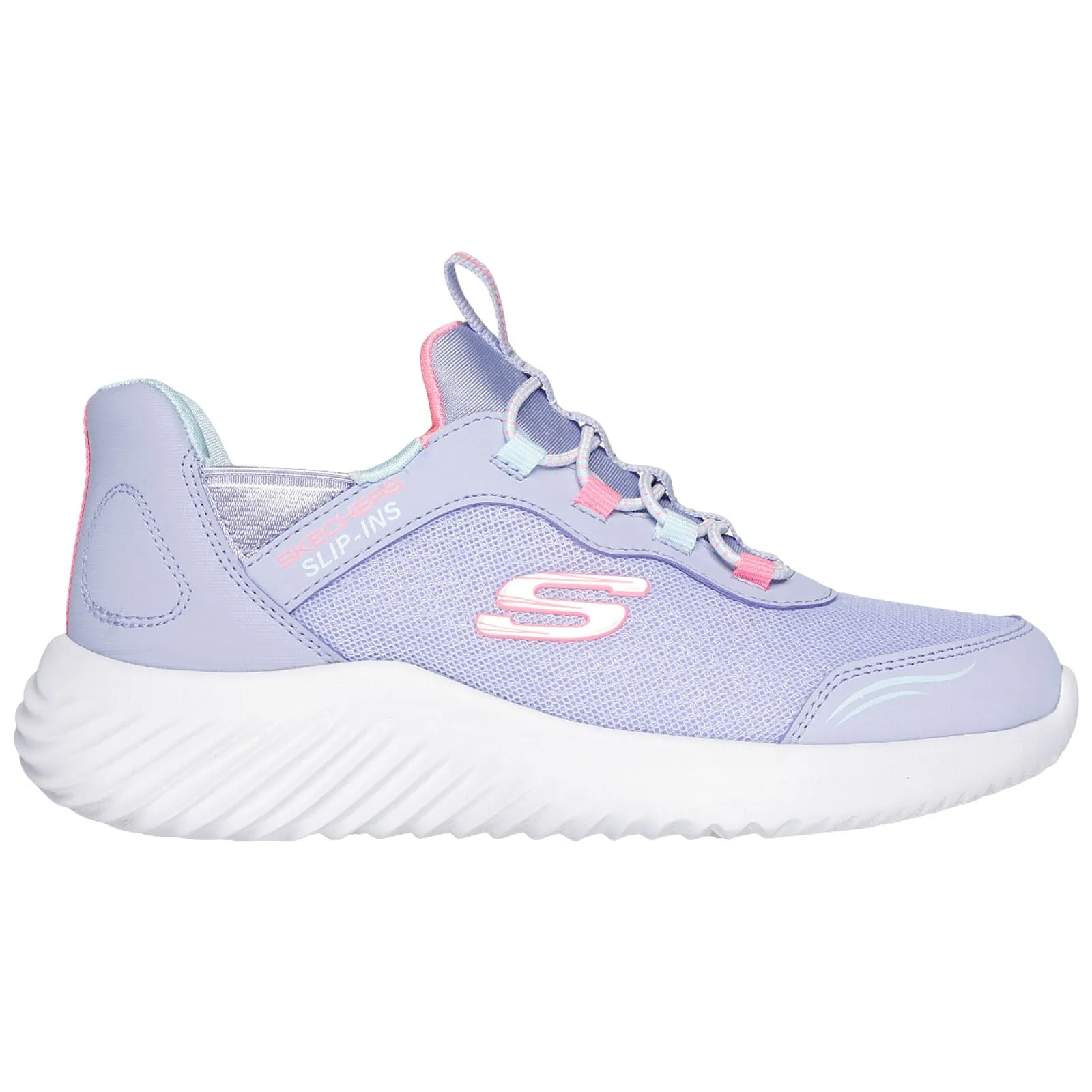 Skechers Junior Bounder Simple Cute Slip-Ins Trainers