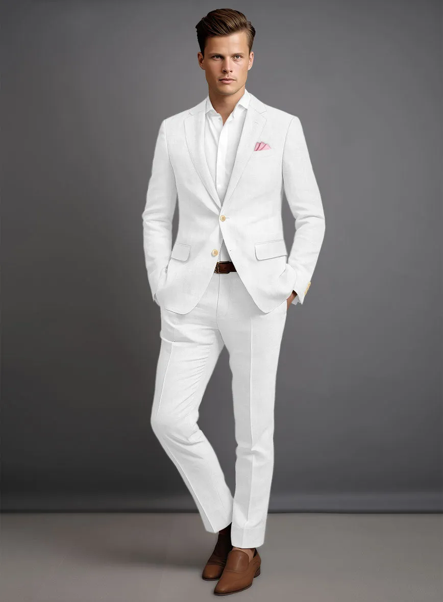 Solbiati White Linen Suit