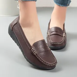 Solid Color Women Slip On Shoes, Comfortable Walking Flat Loafers, Casual Shoes, Driving Loafers, Walking Shoes