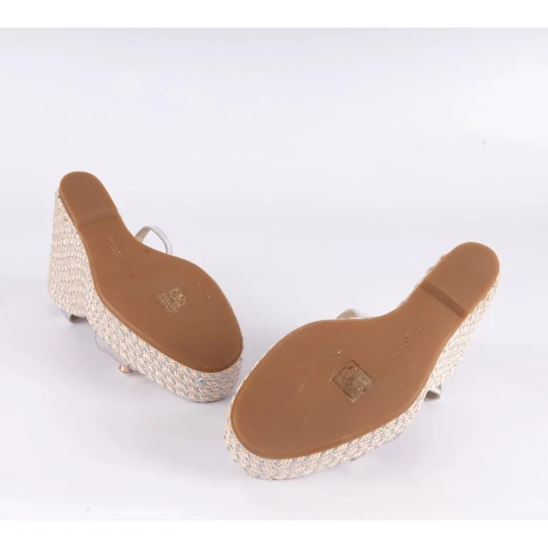 Sophia Webster Leather Color block Pattern Espadrilles