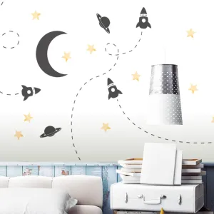 SPACE Exploration Wall Sticker Set