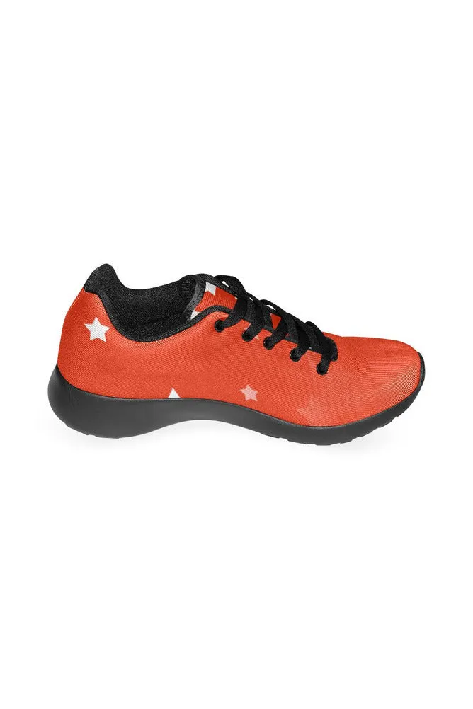 Stars on Red Women’s Running Shoes (Model 020)