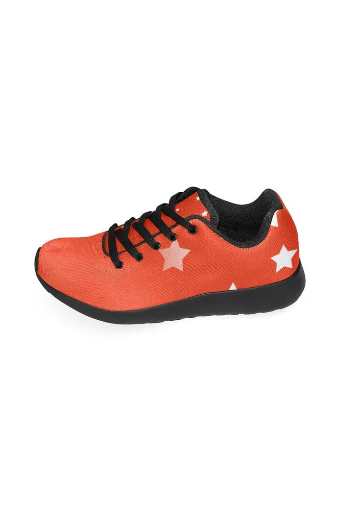 Stars on Red Women’s Running Shoes (Model 020)