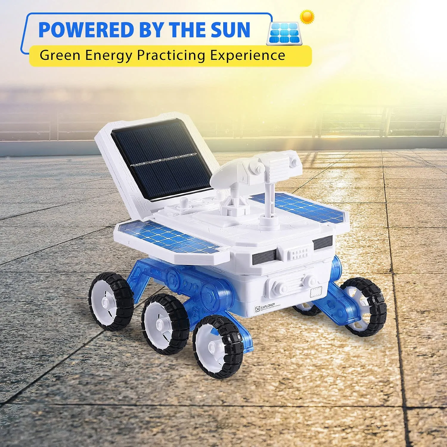 STEM DIY Solar Mars Exploration Car 4x4 - 6 Wheels