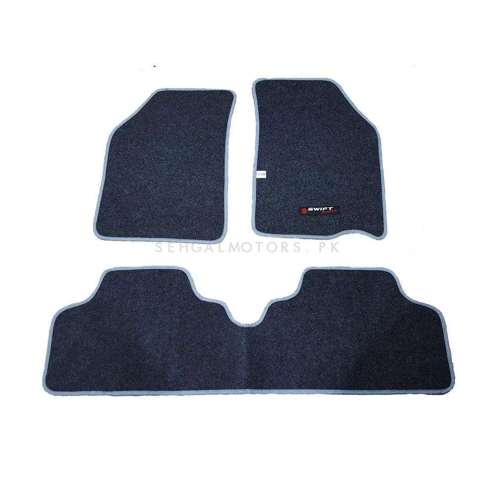 Suzuki Swift Carpet Floor Mat Grey Mix Design 3 Pcs - Model 2010-2021