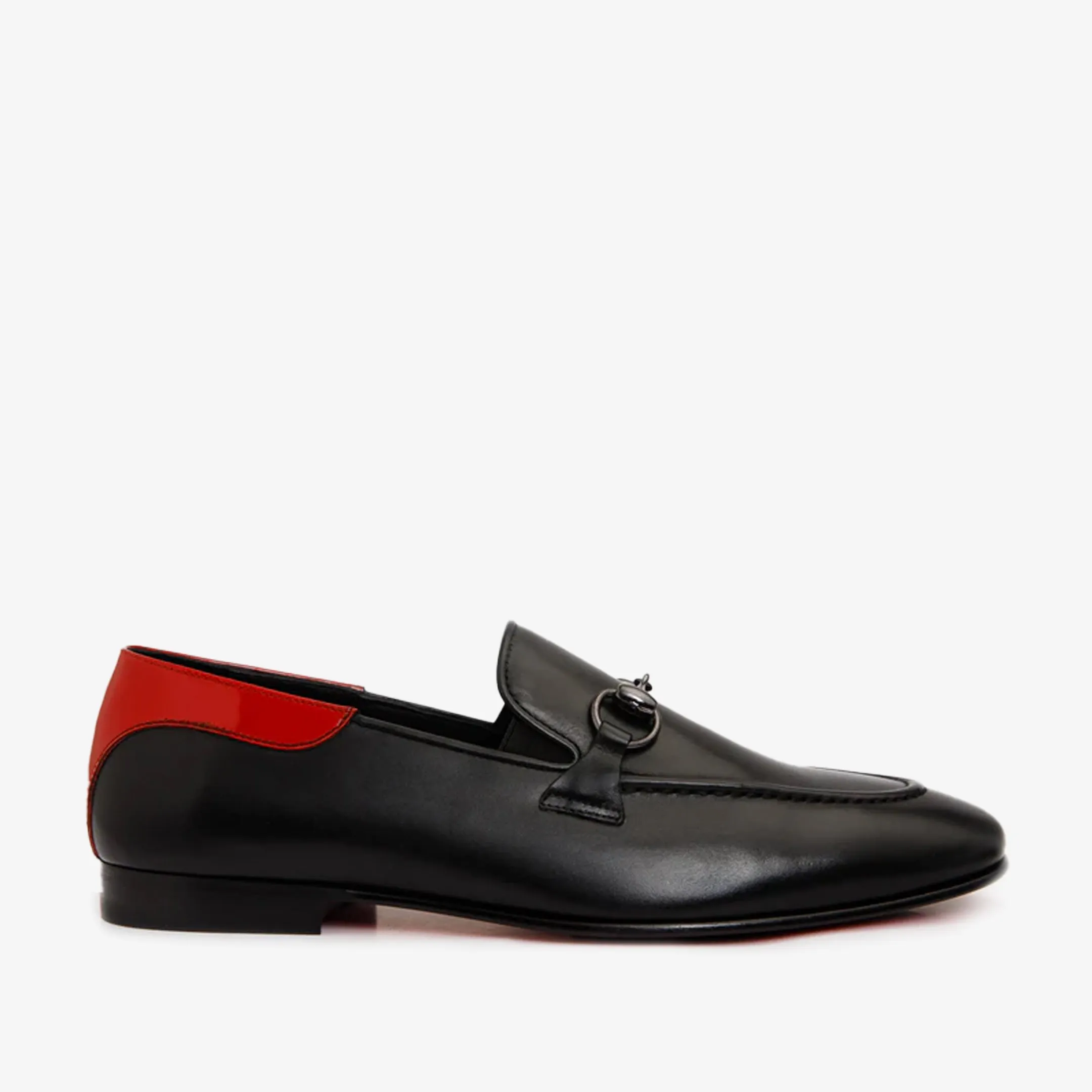 The Maratea Black Leather shoe Bit Loafer Men  Shoe