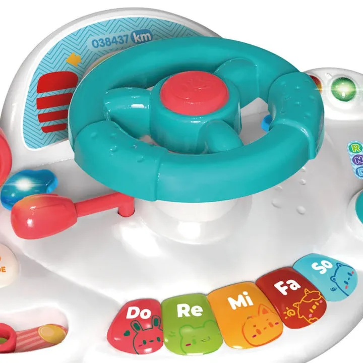 Toddlers Piano Steering Wheel Battery Operated Toy