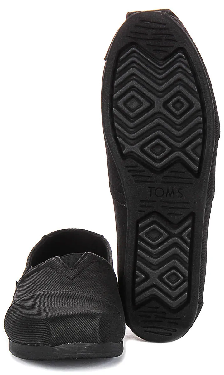 Toms Alpargata Heritage In All Black For Women