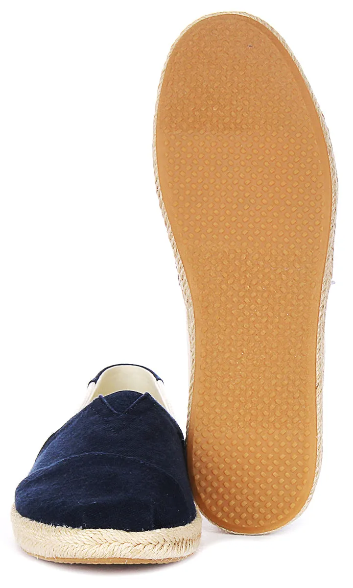 Toms Alpargata Rope In Navy Blue For Women