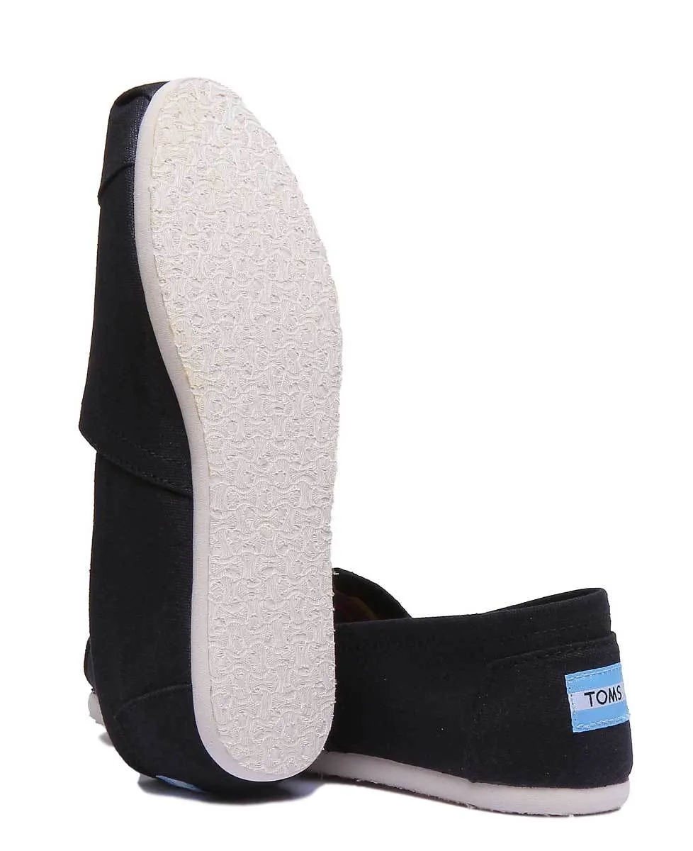 Toms Classic Slip On In Black