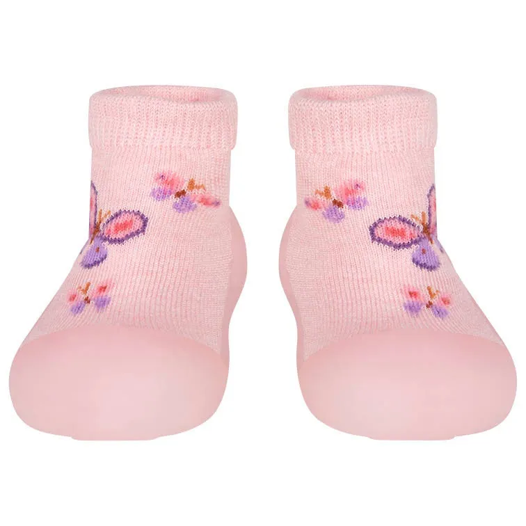 Toshi - Organic Hybrid Walking Socks Jacquard Butterfly Bliss