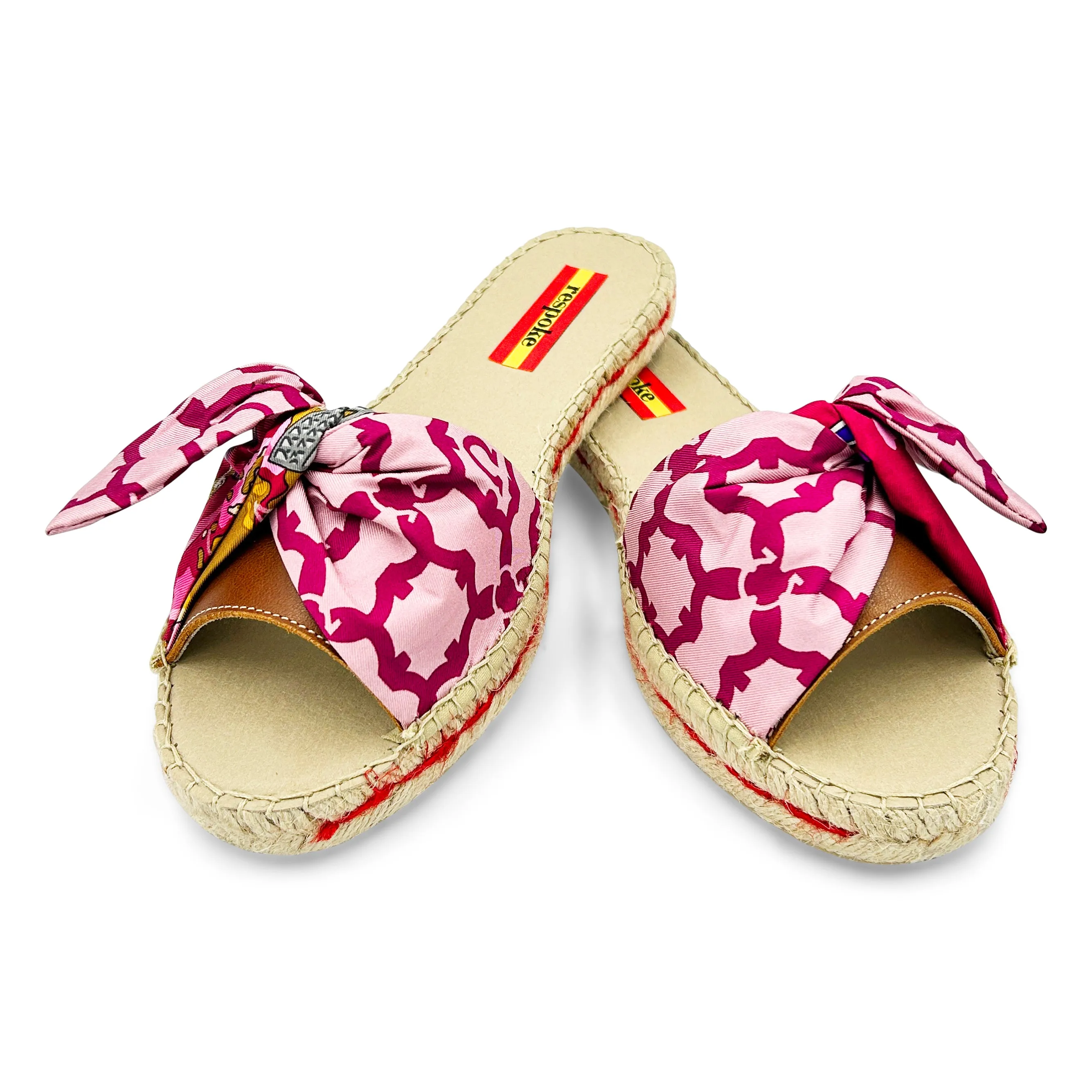 TRELLIS DOTCOM Strawberry Bow Slide Espadrilles