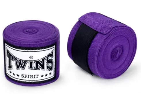 TWINS SPIRIT MUAY THAI BOXING HANDWRAPS CH-1 INELASTIC PREMIUM COTTON 5 M 7 COLOURS