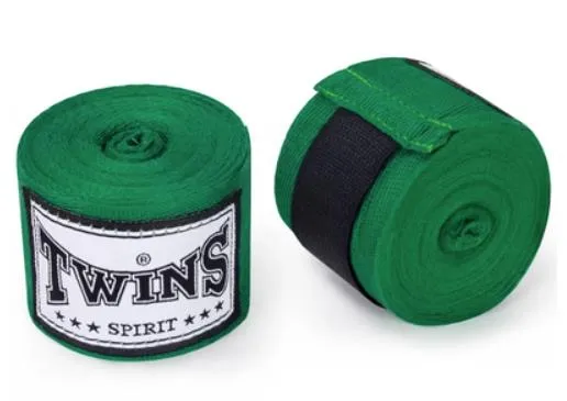 TWINS SPIRIT MUAY THAI BOXING HANDWRAPS CH-1 INELASTIC PREMIUM COTTON 5 M 7 COLOURS