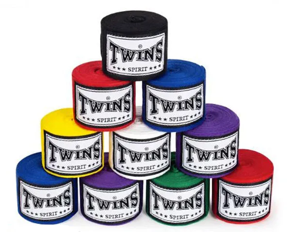 TWINS SPIRIT MUAY THAI BOXING HANDWRAPS CH-1 INELASTIC PREMIUM COTTON 5 M 7 COLOURS