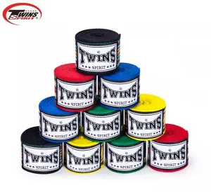 TWINS SPIRIT MUAY THAI BOXING HANDWRAPS CH-2 INELASTIC PREMIUM COTTON 5 M 5 COLOURS