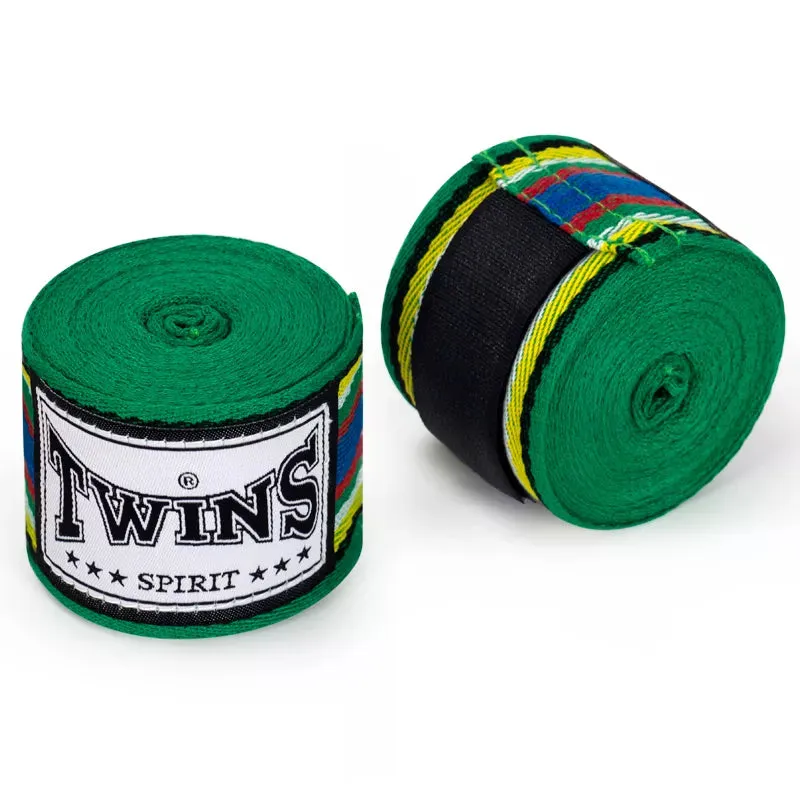 TWINS SPIRIT MUAY THAI BOXING HANDWRAPS CH-2 INELASTIC PREMIUM COTTON 5 M 5 COLOURS