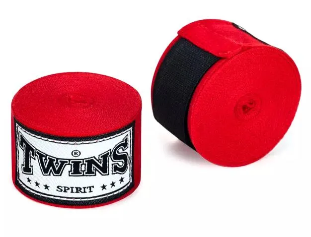 TWINS SPIRIT MUAY THAI BOXING HANDWRAPS JUNIOR CH-6 COTTON 3 M 9 COLOURS