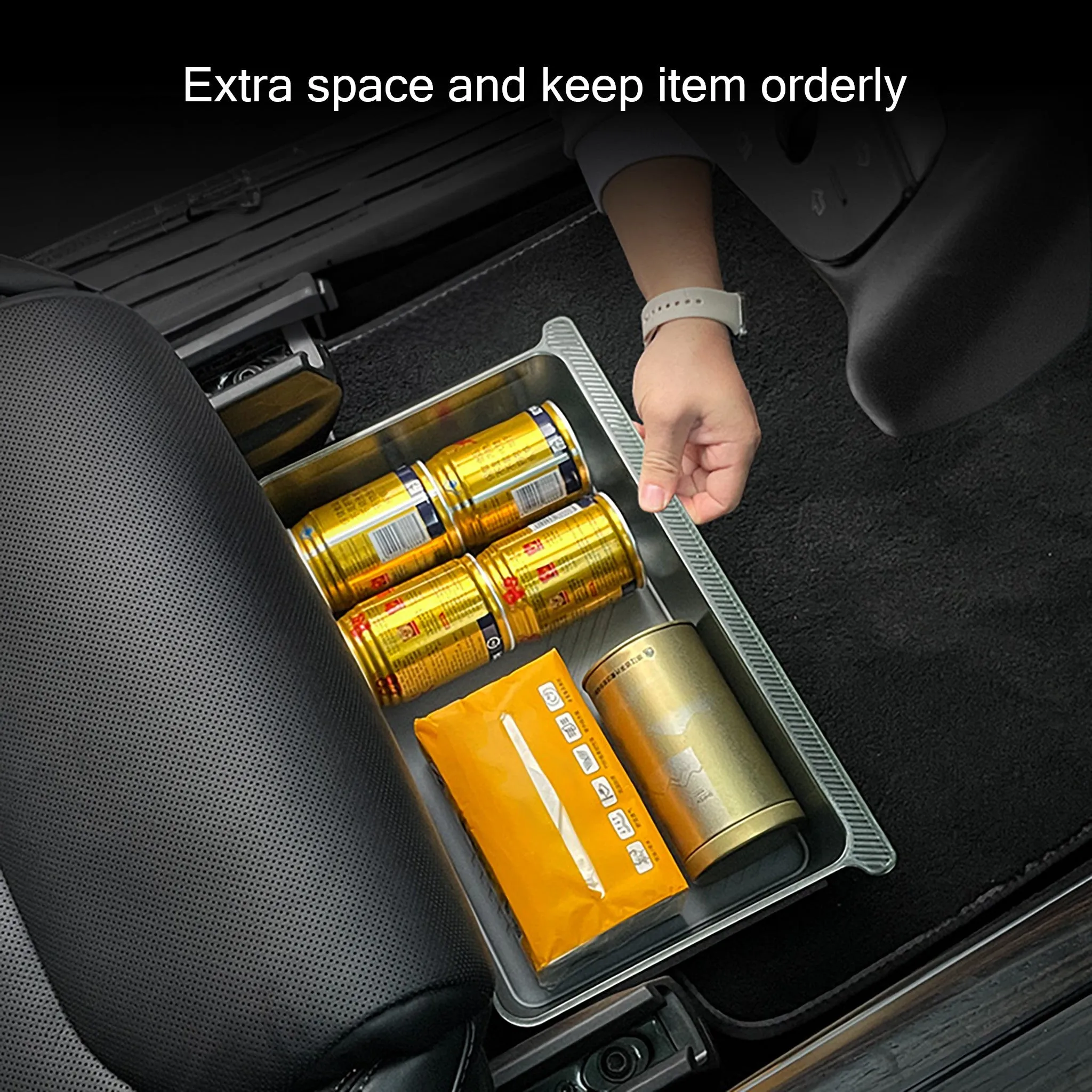 Underseat Storage Box Organizer for Tesla Model X 2021 