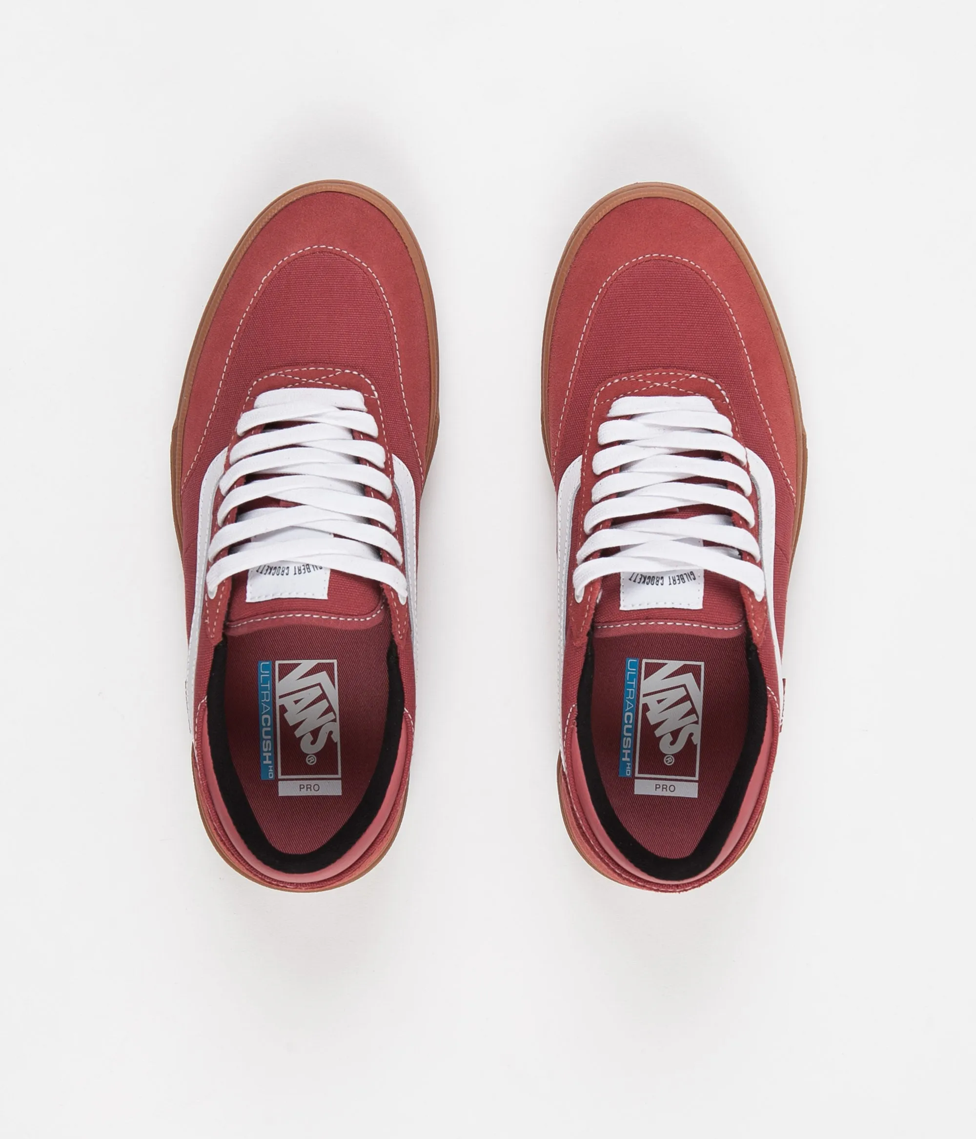 Vans Gilbert Crockett 2 Pro Shoes - (Gum) Mineral Red / True White