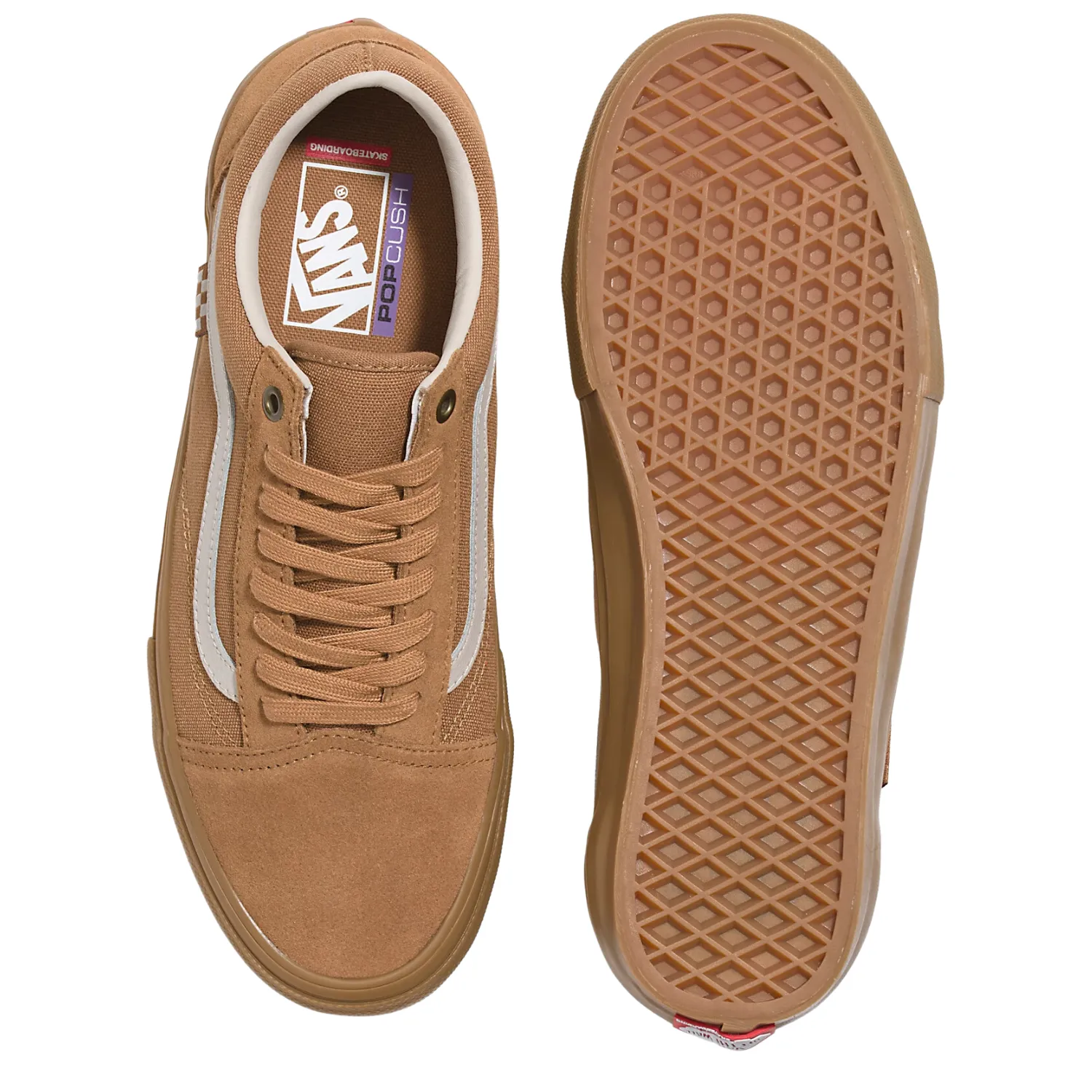 Vans Skate Old Skool Light Brown/Gum - Men's Shoes