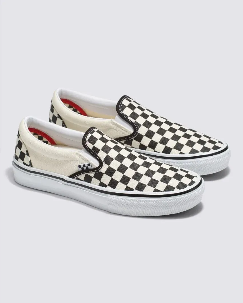 Vans Skate Slip On - Checkerboard / Black / Off White