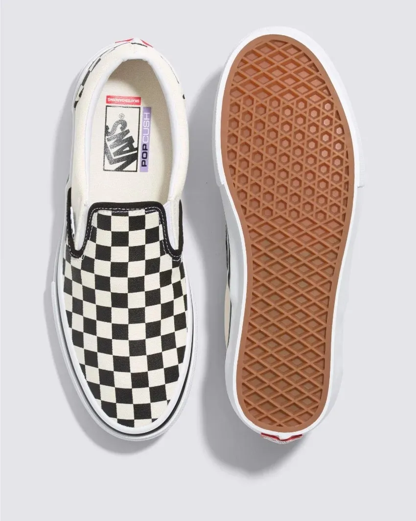 Vans Skate Slip On - Checkerboard / Black / Off White