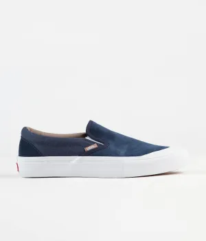 Vans Slip-On Pro Shoes - (Twill) Dress Blues / Portabella